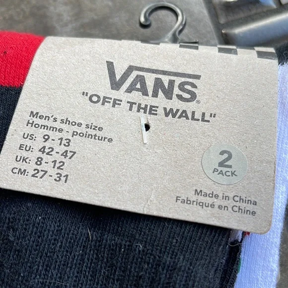 • VANS “Off The Wall” Men’s socks ( 2 pairs socks set ) - Picture 2 of 14